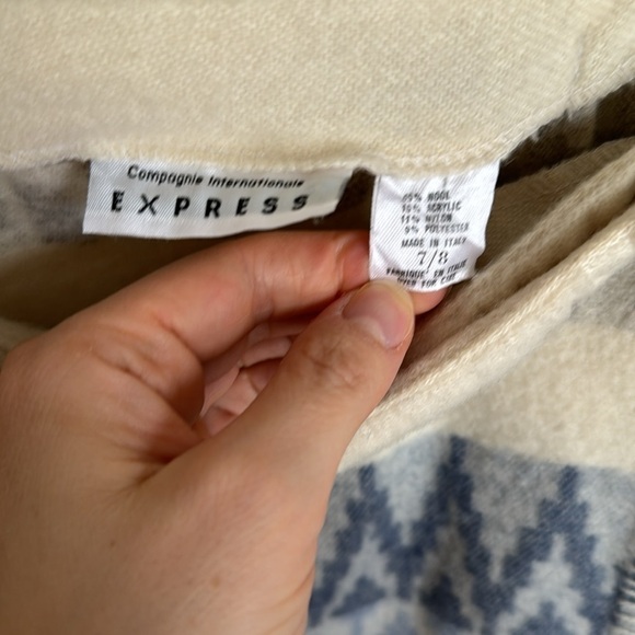 Vintage Express Wool Blend Skirt Size 7/8 - Picture 10 of 10